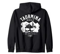 Taormina Sicilia Italia Souvenir Design Felpa con Cappuccio
