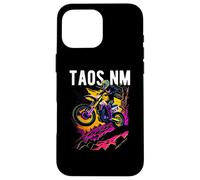 Taos New Mexico Motocross Dirt Bike Moto Design Custodia per iPhone 16 Pro Max