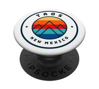 Taos New Mexico Sci Snowboard Sci Sci Gita in famiglia PopSockets PopGrip Adesivo