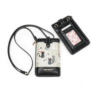 TAOSITUE Borsa a portafoglio in pelle per donne di design, con cinturino regolabile, Behind The Cat, s, casual