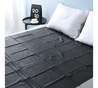 TAOTION Lenzuolo da Gioco con Lenzuolo Impermeabile King Size B-D-S-M 220 * 200 cm PVC Nero