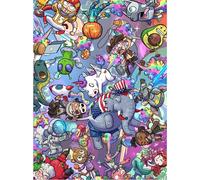 TAOZI&LIZHI L'originale puzzle da 1000 pezzi, universo arcobaleno scoreggia, senza polvere, puzzle per il tempo libero animale, puzzle artistico divertente colorato per adulti pittura, regalo perfetto