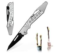 Taozoey Coltello da Innesto, Coltello da Innesto Pieghevole da Giardino, Coltello da Innesto in Acciaio Inossidabile, Coltello da Giardino, Coltello Funghi, Coltello da Potatura (A)
