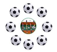 Taozoey Palline Calcio Balilla, 8 Pezzi 32mm Palline biliardino Calcio Balilla, Bianco e Nero, Mini Calcio Balilla da Tavolo, Stile Calcio Classico, Gioco di Calcio per Adulti e Bambini