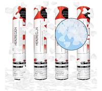 Taozoey Spara Coriandoli per Matrimonio e Laurea - Cannone Cuore Bianco*4, Tubo Confetti per Compleanno