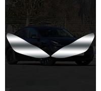 TaoZong Pellicola Protettiva per fari Auto, per Tesla Model S, Auto Luce TPU Adesivo Faro Pellicola Protettiva Accessori,Black