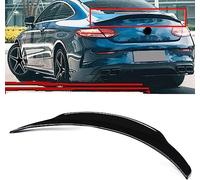 TaoZong Spoiler Posteriore Auto per Mercedes Benz W205 C205 Coupe C200 C300 C63 2017 2018 2019-2021,Alettone Bagagliaio SpoilerSpoiler Alettone Protezione Styling Accessori,A-Bright Black