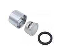 Tap Aerator Replacement Stainless Steel Kitchen Bathroom Faucet Bubbler Filter Water Saving Tap Spouts Female Thread Nozzle (4pcs, silver)