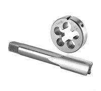 Tap and Die 11/16"-24 UNEF Tap and Die Set Macchina Strumento Filettatura Tap and Round Die Destra Power Tool