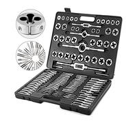 Tap And Die Set 86PCS 110PCS Utensile for filettatura a mano in titanio in acciaio al tungsteno con cacciavite a chiave for riparare il taglio(110PCS)
