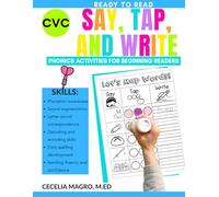 Tap and Write Phonics Workbook: CVC Words Practice for Kindergarten & First Grade | Learn to Read, Spell, and Write Short Vowel Words