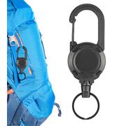 TAP CINGOLO PULL -out - Ruolo chiave | Trailer a chiave con un nastro del | ENTRA DEGLI RETRABILE | Carabiner formato con il cordone d'acciaio tirato fuori | Clip di badge al lavoro di carabinat