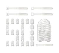 Tap Filter Cotton Sleeve - Faucet Mesh Protector, Sink Water Filter | Reusable Sediment Barrier Hard Water Scale Removal Kitchen Bath Tub Coffee Shower Cooking Drinking Hair Protection