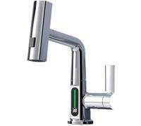 TAP TAP TAP TRATTURA DI LUSTURA DISPLASE DISPLASE DITIPAGGIO, spruzzatore a torrente del rosso a cascata, miscelatore per lavandino per acqua fredda calda il lavaggio del lavaggio compatibile con