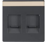 Tapa central con protección de suciedad y portaetiquetas doble, Q.1/Q.3, ant