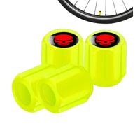 Tapa de boquilla de aire para rueda de automóvil, 1,5 x 1,2 cm, cubierta de válvula autoluminosa nocturna, se adapta a un cómodo accesorio de vehículo de ajuste múltiple, adecuado para camiones, SUV,