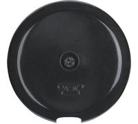 Tapa para salida de cables, berker series 1930/Glas de hager, negro brillo