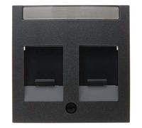 Tapa prot. suc. doble S/B antracita