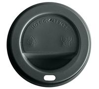 Tapa Ps Negra Con Orificio Para Vaso De 12/14/16 Oz