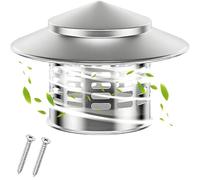 Tapas de Chimenea a Prueba de óxido in Metallo Inossidabile 304 110mm, Copertura per Camino, Tapa de Chimenea Para Todo Tipo De Clima, Cappello per Cubierta de Chimenea(200mm (7.87in))