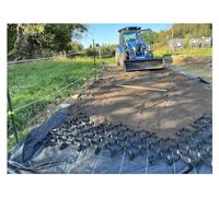 TAPAUVCK Geogriglia in HDPE for vialetti e Controllo 'erosione - Altezza 2"/4", stabilizzatore di Pendenza, griglia di Ghiaia for paesaggistica(2x6m (6.5x20ft) 5cm/2" High)