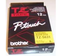 ORIGINALE Brother Nastro Nero su giallo TZe-S631 TZ-S631 12 mm x 8 m laminato