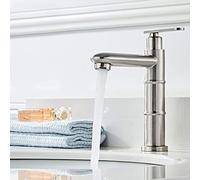 Tapé de mélangeur d'évier en Acier Inoxydable, Robinet de Bassin d'eau Froide Simple, ABS Aerator Brackaged Roaille Pap pour l'hôtel Cuisine de Toilettes de Toilette, B (Couleur: b)