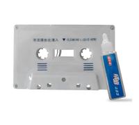 Tape Head Cleaner - Cassette Cleaner Tape Cleaners | Dust Remover, Compact Care Kit | Audio Cassette Head Cleaners Demagnetizer for Boombox Home Deck Recorder