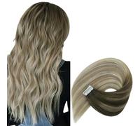 Tape In Hair Extensions Capelli Umani Capelli Naturali Veri Balayage Colore #4-60 Trama Della Pelle Capelli Lisci Senza Cuciture