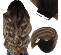 Tape In Hair Extensions Capelli Umani Capelli Naturali Veri Balayage Colore #4-60 Trama Della Pelle Capelli Lisci Senza Cuciture