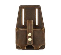 Tape Measure Holster - Tape Measure Holder Leather | Leather Measures Pouch | Electrician Tool Belt | Measuring Pouch Tool Waist Clip Holder For Carpenters, Technicians, Woodworking Gear