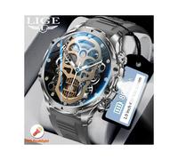 (Tape silver) AK75 Smart Watch 1.85" Round Screen Bluetooth Call Heart Rate Blood Oxygen Multi-Sport Black
