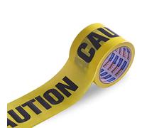 TAPEBEAR CAUTION nastro di sicurezza, 7,5cm*91.4m Non Adesivo Nastro di Avvertimento Giallo/Nero, Marcatura Nastro di Sicurezza Caution Tape per Aree Pericolose/Articoli per Feste