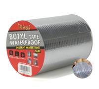 TAPEBEAR nastro butilico 150mm x 5m, impermeabile nastro sigillante autoadesivo in alluminio butilico per riparazione di tetti, grondaie e perdite
