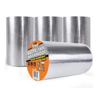 TAPEBEAR Nastro in butile, impermeabile, 200 mm x 10 m, forte nastro sigillante autoadesivo, per riparare perdite di tetto, lacrime superficiali, roulotte, vetro, finestre, 4 rotoli