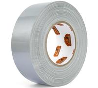TAPEBEAR Nastro Telato Argento, 48mm x 32m Extra forte spessa Nastro adesivo professionale in tessuto impermeabile per Lavori di Riparazione, Fissaggio, Sigillatura, Etichettatura e Ristrutturazione