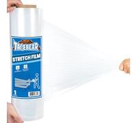 TAPEBEAR Pellicola Imballaggio Trasparente 457mm x 457M, Pellicola Estensibile Industriale, Plastica Pellicola Protettiva, Pellicola per Imballaggio Per Pallet e Pellicola Termoretraibile, Traslochi