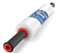 TAPEBEAR Pellicola Trasparente per Imballaggio 38cm x 305M Con Manico, Plastica per Imballaggio Traslochi, Pellicola Trasparente Protettiva, Pellicola Imballaggio Mobili, Scatole Cartone Trasloco