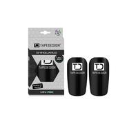 TAPEDESIGN - Parastinchi Mini - Ultraleggero & Flessibile - Shin Pads personalizzabili - Per bambini e uomini - Antiscivolo - Mini parastinchi calcio nero
