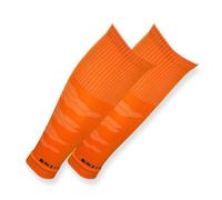 Tapedesign - TUBES PRO 1 paio di calzettoni da calcio (senza calzini), arancioni per donne, uomini e bambini - Sleeves da calcio per parastinchi - Calze da calcio lunghe - Calze da calcio (taglia