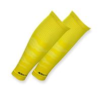 Tapedesign - TUBES PRO 1 paio di calzettoni da calcio (senza calzini), gialli per donne, uomini e bambini - Sleeves da calcio per parastinchi - Calze da calcio lunghe - Calze da calcio (taglia unica)