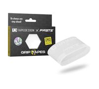 TAPEDESIGN - Supporto per parastinchi Grip Tapes in silicone, da calcio, da uomo, da donna, colore: bianco
