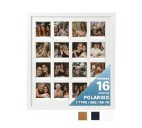 Tapeera Cornice Collage Foto in Legno per Parete Polaroid i-Type 600 - 16 Aperture Grande Cornice Collage - Non Compatibile con Fujifilm Instax Mini