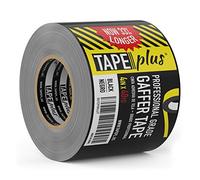 TapePlus Gaffers Tape - 4 pollici per 40 yarde in nero - Ottieni il 33% in più! Grado professionale di fascia alta: il nastro Gaffer è l'alternativa perfetta al nastro adesivo e al nastro isolante