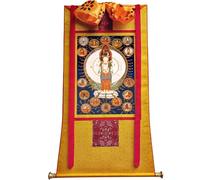 TapestrytapestrytapestryTibetan Thangka Art - 1000 Armes Avalokitesvara Thangka - Stampa giclée digitale ad alta risoluzione e doppio strato incorniciato a mano - arazzo buddista da appendere alla