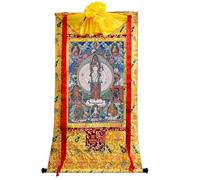 TapestrytapestrytapestryTibetan Thangka Art - 1000 Armes Avalokitesvara Thangka - Stampa giclée digitale ad alta risoluzione e doppio strato incorniciato a mano - arazzo buddista da appendere alla