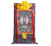 TapestrytapestrytapestryTibetan Thangka Art - 1000 Armes Avalokitesvara Thangka - Stampa giclée digitale ad alta risoluzione e doppio strato incorniciato a mano - arazzo buddista da appendere alla
