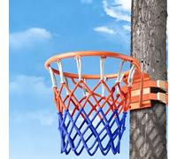 TapferBahn Anello da Pallacanestro da Muro,Canestro Basket Esterno,Canestro da Basket da Parete,Canestro Basket Regolamentare,con Rete in Nylon,per Alberi,Colonne Rotonde,Ferros