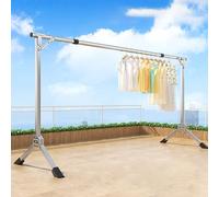 TapferBahn Grande stendibiancheria Retrattile,Stendibiancheria per Lenzuola,Stendibiancheria Pieghevole in acciaioinox,Estensibile,installata gratuitamente,per Lavanderia,Camera da Letto,Balcone