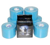 TAPING PHYSIOKIN Blu - Cerotto elastico Kinesio Tape Neuromuscolare Fisioterapia cm 5 x 5 m